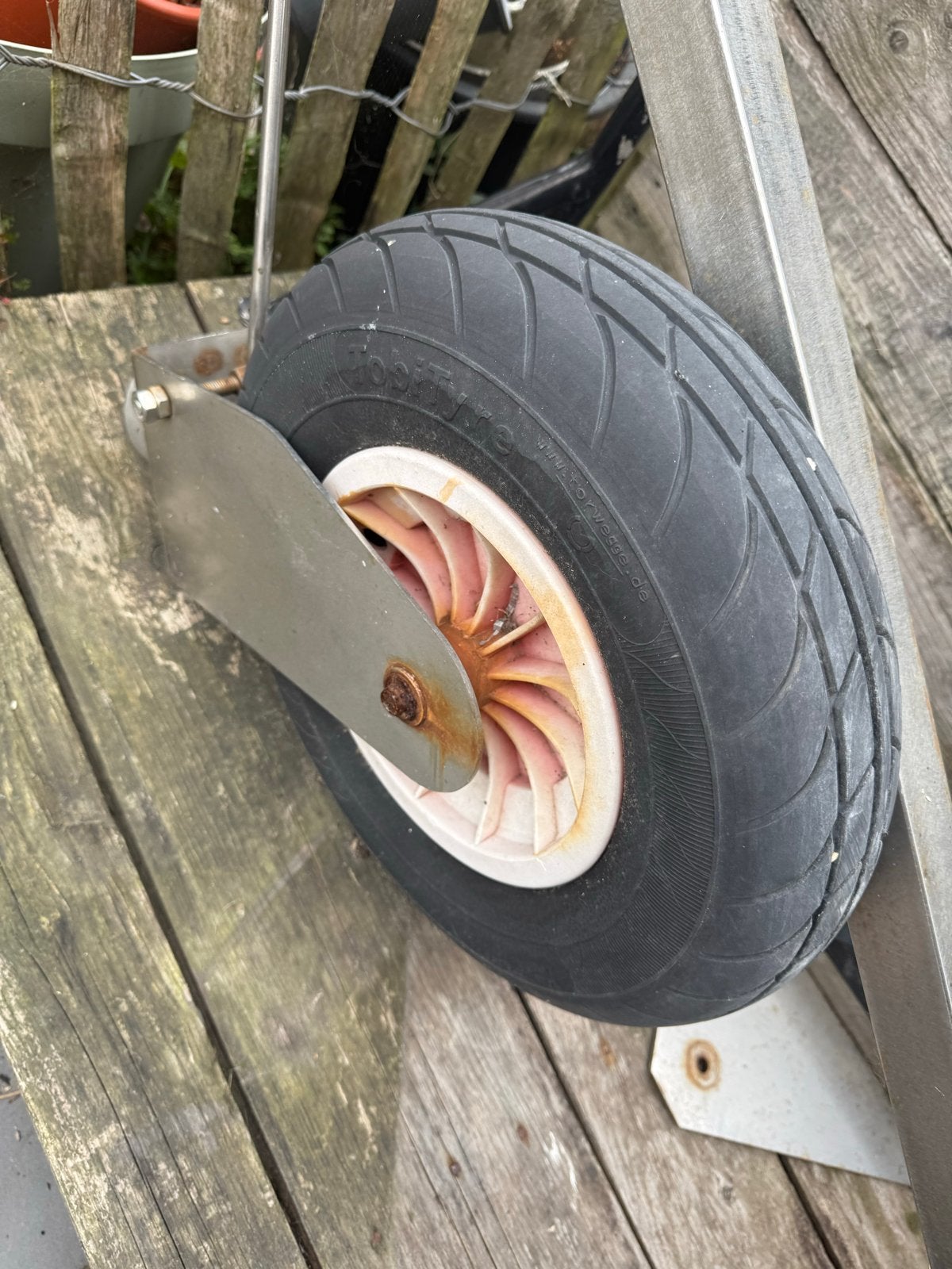 Boottrailer / Bok voor kleine boot RVS, Watersport en Boten, Ophalen, Gebruikt, Overige typen