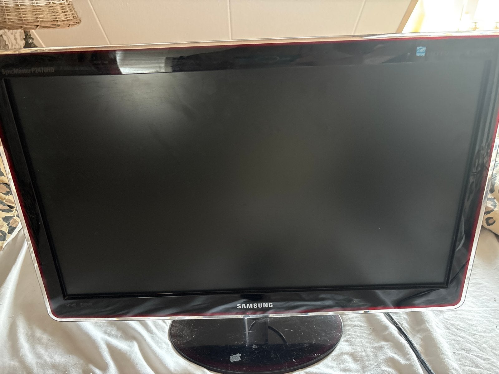 Samsung SyncMaster P2470HD TV Monitor met Afstandsbediening, Gebruikt, 50 Hz, LCD, Ophalen of Verzenden