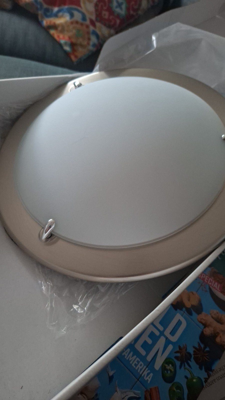 IKEA PULT Plafondlamp - Nieuw in doos, Huis en Inrichting, Modern, Nieuw, Wit, Plafondlamp