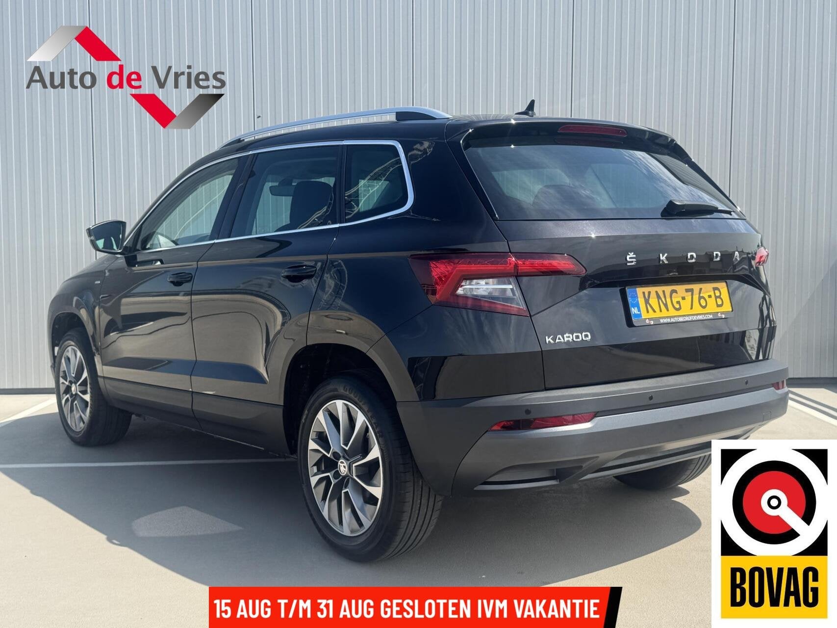 Skoda Karoq 1.5 TSI ACT Clever|Navi|LED|Adaptive Cruise, Stof, Zwart, 4 cilinders, Karoq