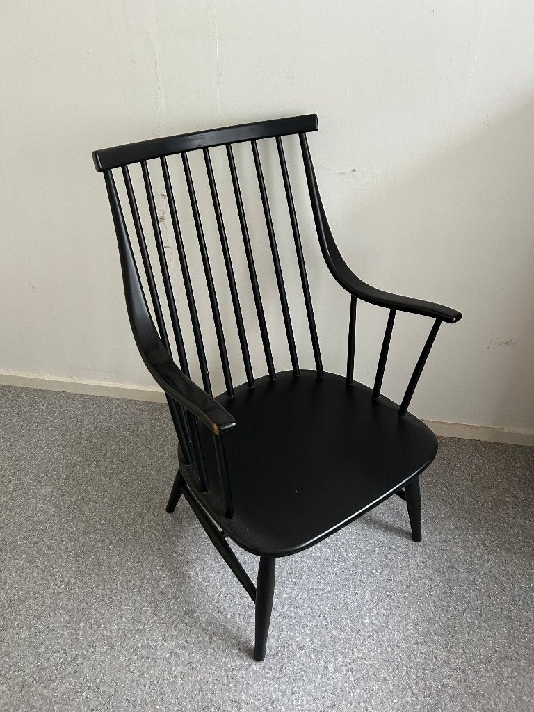 Houten Lena Larson Pastoe spijlen stoel zwart, Ophalen
