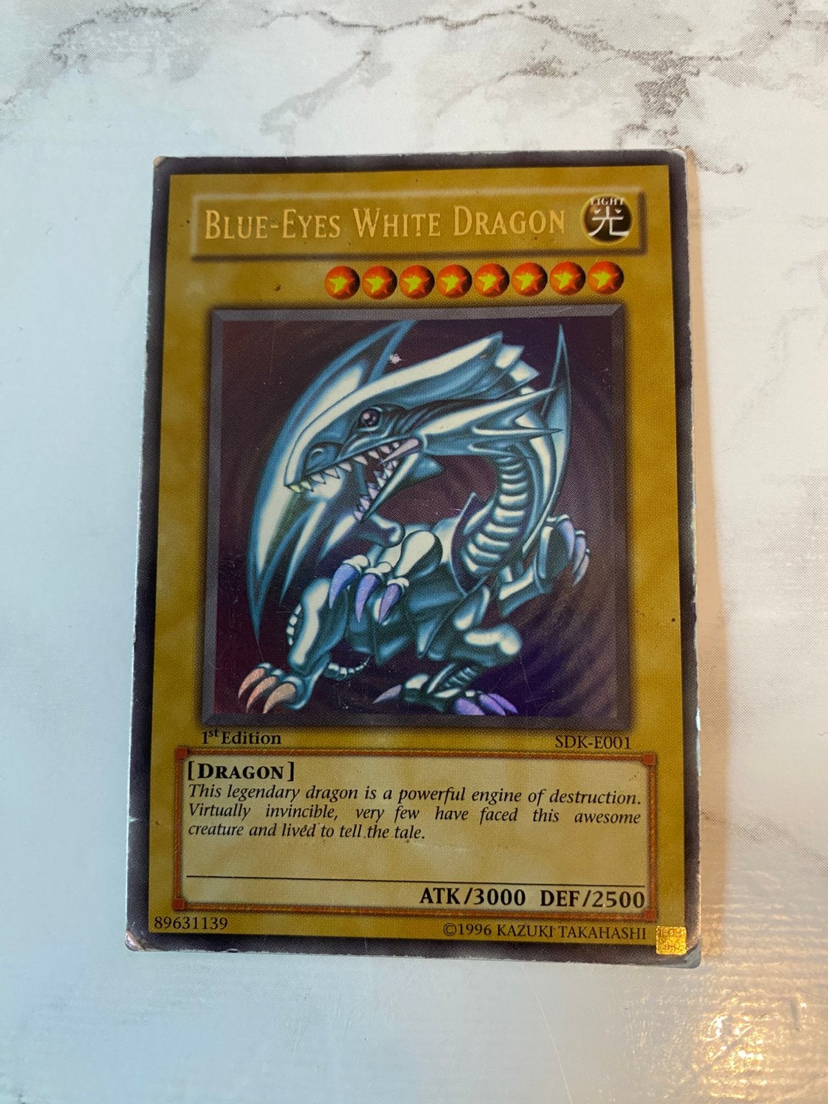 Blue eyes white dragon SDK 1st edition, Ophalen of Verzenden, Zo goed als nieuw