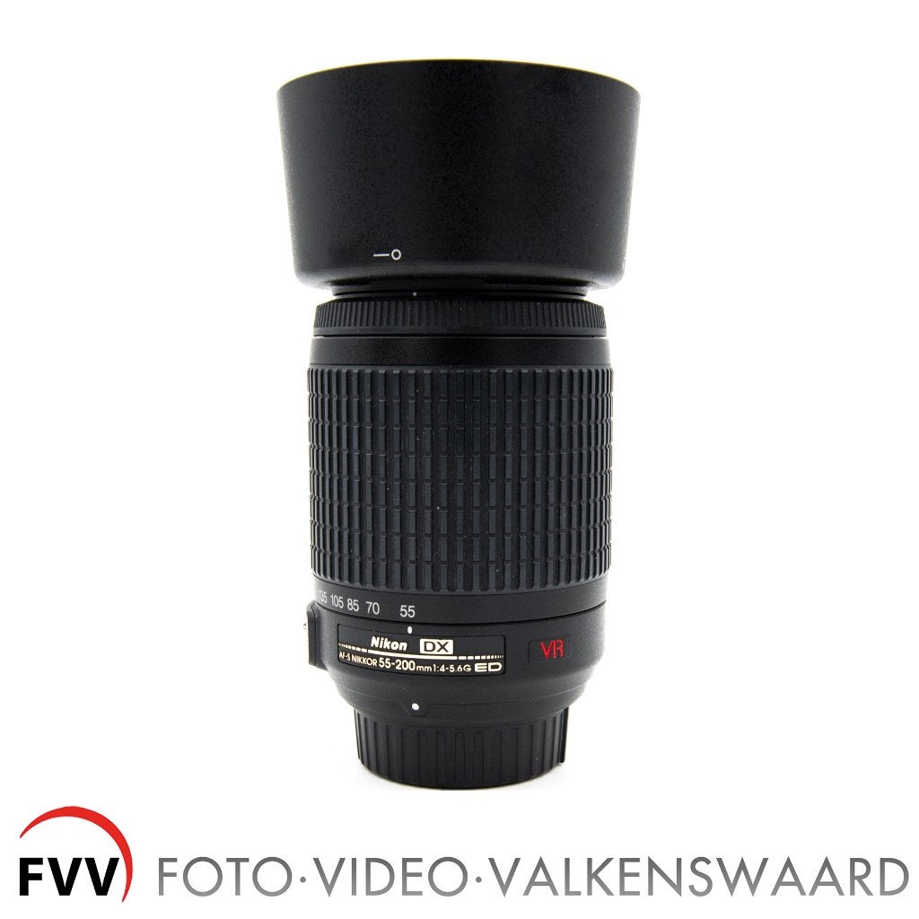 Nikon AF-S 55-200 mm f/4.0-5.6 VR G ED, Gebruikt, Handmatige focus, Nikon, Nikon F-mount