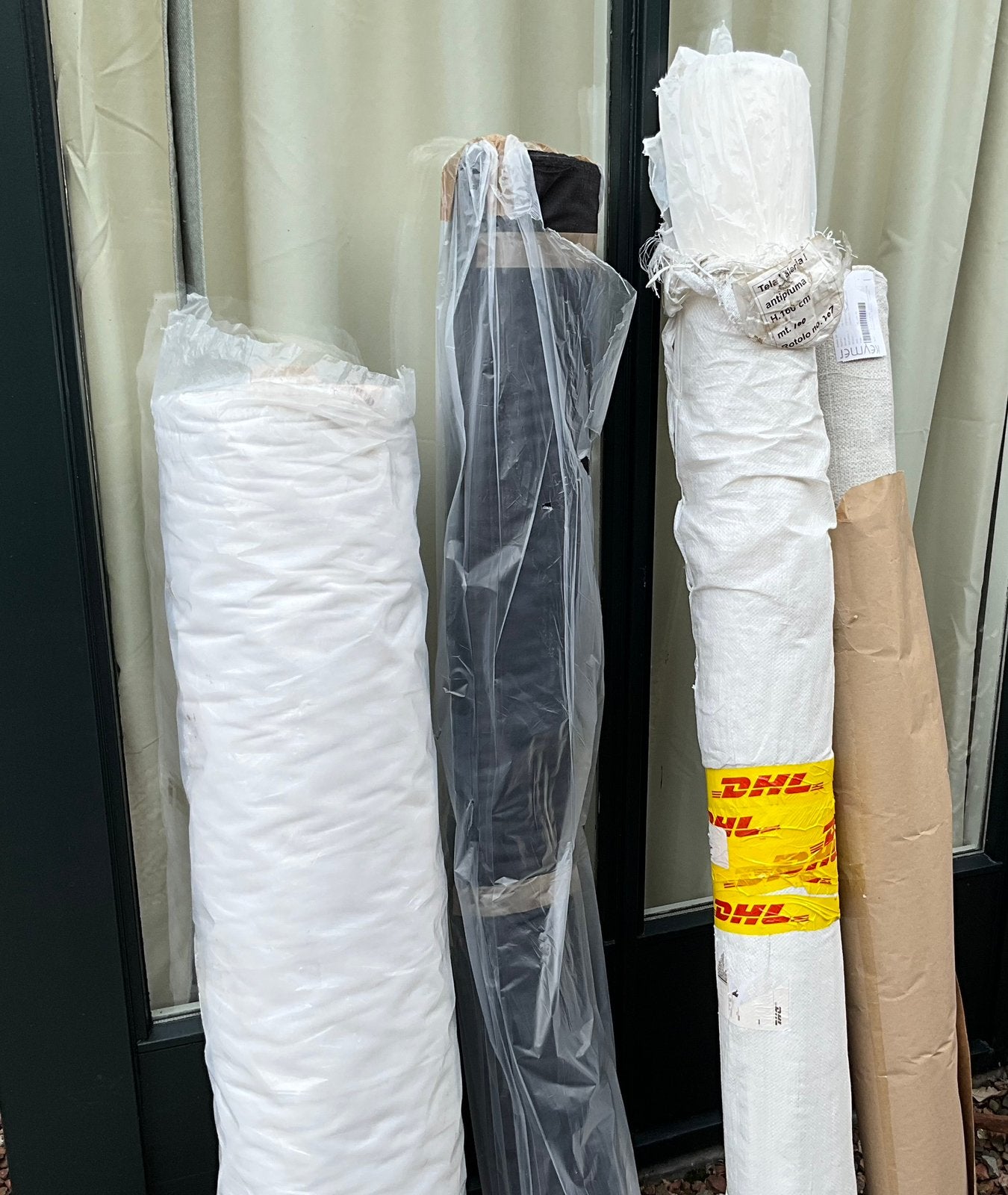 Rollen stof 4 stuks, Ophalen, Overige materialen, 120 cm of meer, Nieuw