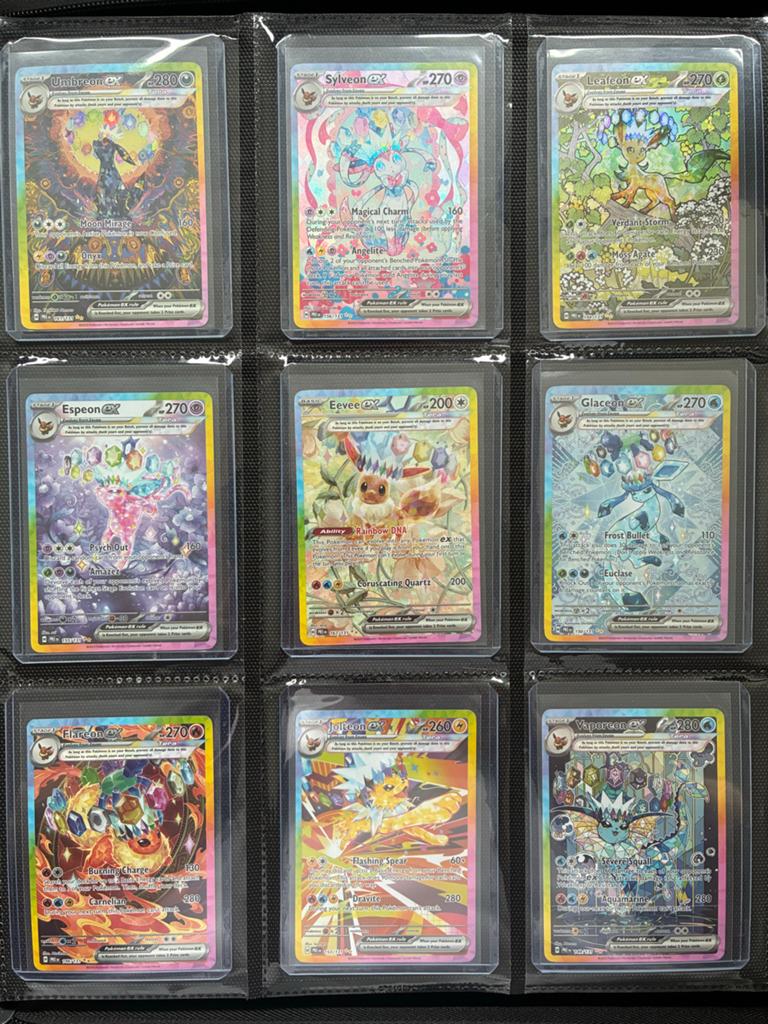 Prismatic Evolutions God Pack - Eeveelution Collectie, Ophalen of Verzenden, Zo goed als nieuw, Meerdere kaarten, Foil