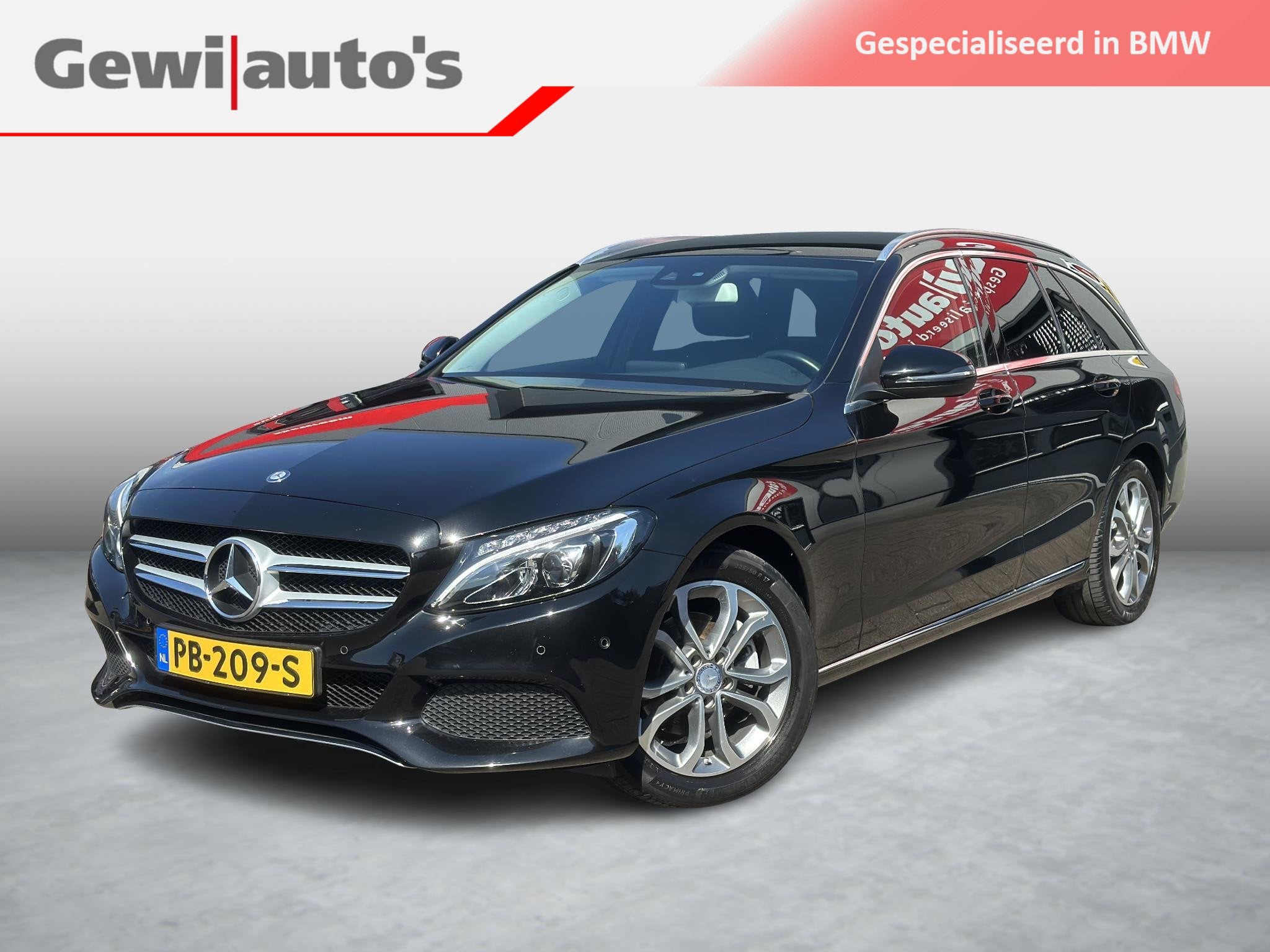 Mercedes-Benz C-klasse Estate 200 Avantgarde, Auto's, Automaat, Achterwielaandrijving, 4 cilinders, Zwart