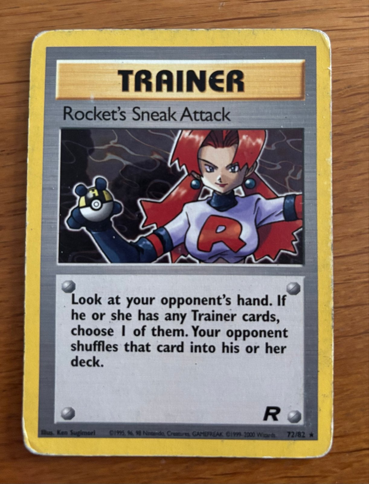 Pokémon Trainer Kaart: Rocket's Sneak Attack (72/82), Ophalen, Gebruikt, Losse kaart