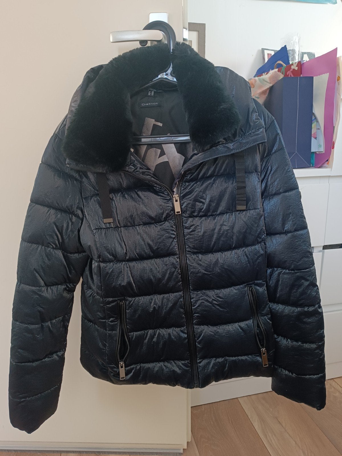 District winterjas - donkerblauw, maat 40, Kleding | Dames, Maat 38/40 (M), Blauw, Ophalen of Verzenden, Zo goed als nieuw
