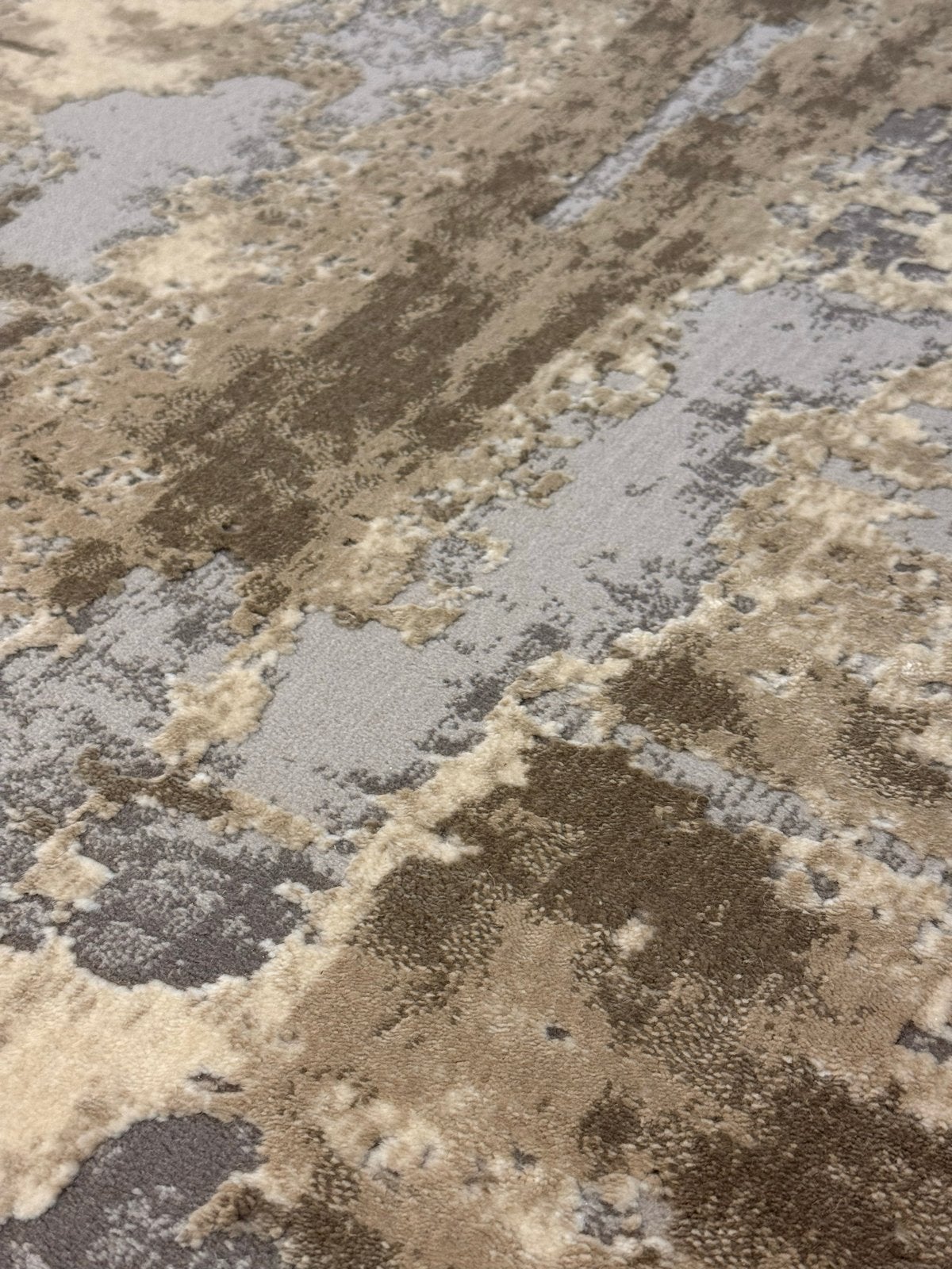 Pierre Cardin Monet Vloerkleed grijs - Abstract Design, Beige, Ophalen of Verzenden, Zo goed als nieuw, 200 cm of meer