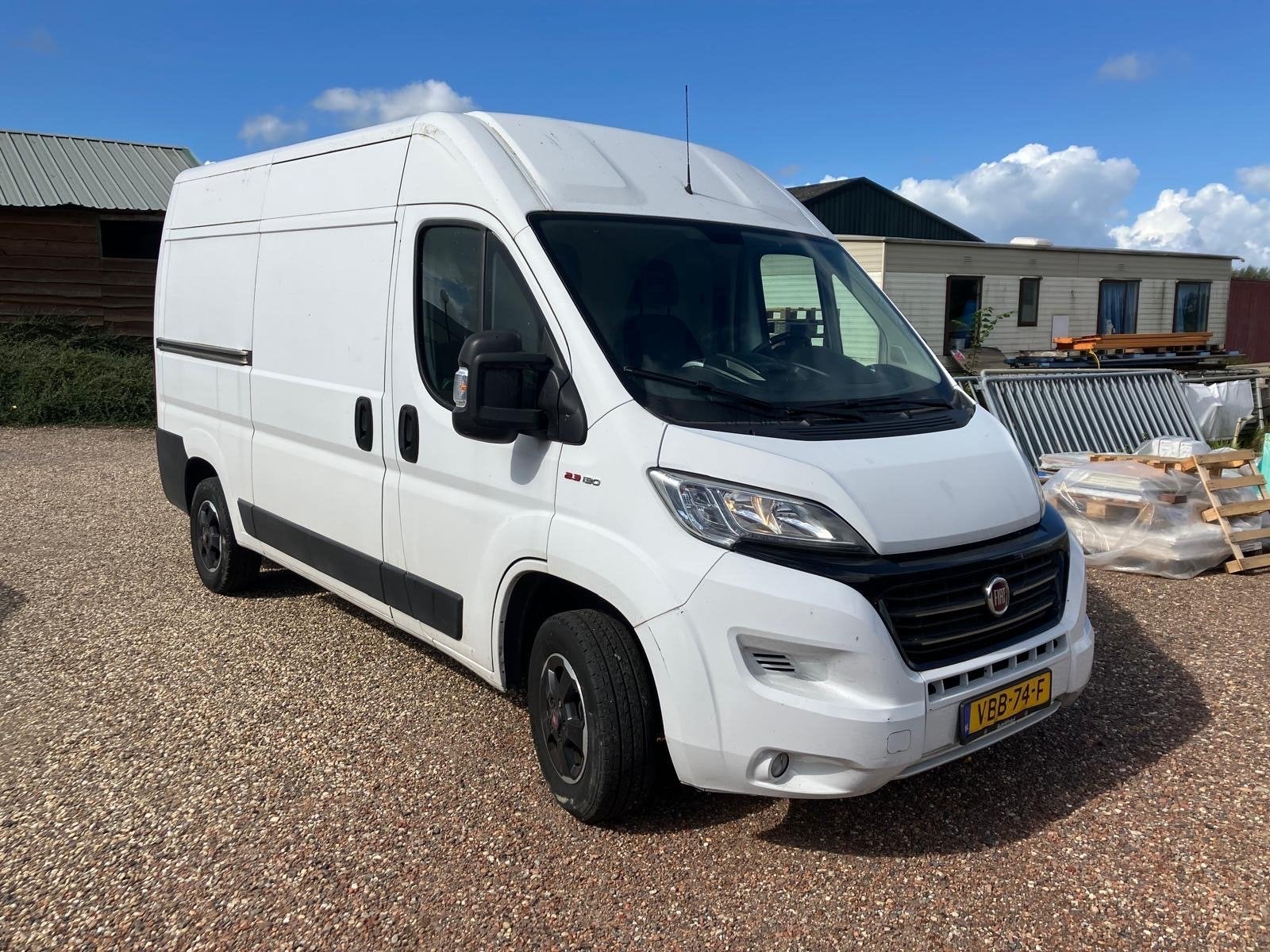 Fiat Ducato GB 3.0T 2.3 MJ 130pk L2h2 345 bouwjaar 2019, Voorwielaandrijving, 3000 kg, 3000 kg, Wit