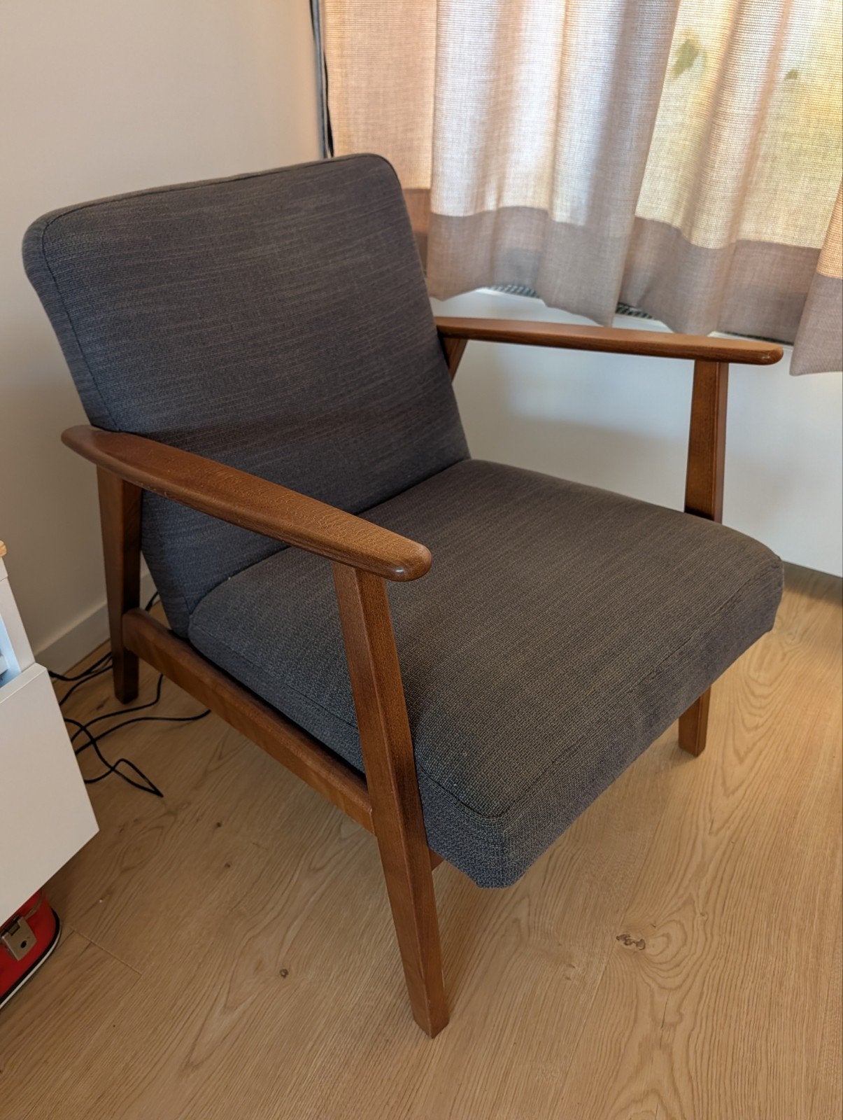 Ekenaset Ikea stoel, Huis en Inrichting, Fauteuils, Ophalen, Zo goed als nieuw, Stof, Retro look