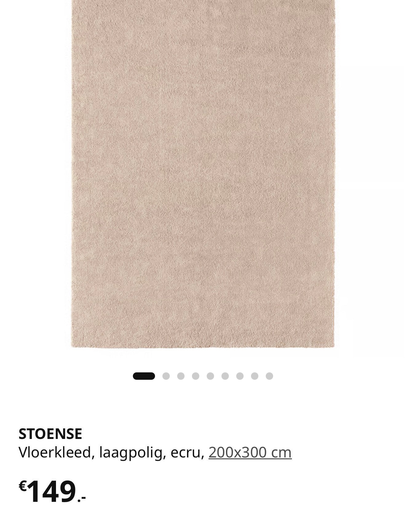 Stoense vloerkleed ikea ecru, Ophalen