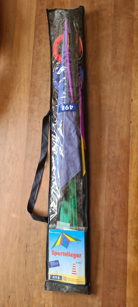 Sportvlieger 163x80cm - 2 lijns, Sport en Fitness, Vliegeren, Ophalen, Zo goed als nieuw, Tweelijns, Vlieger