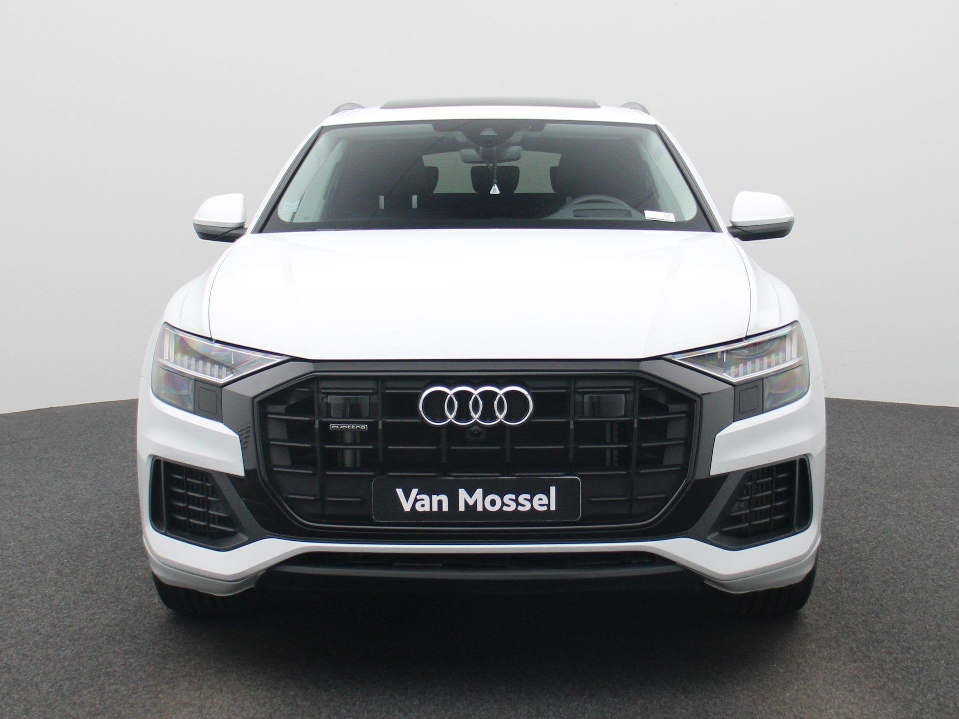 Audi Q8 55 TFSI e quattro Pro Line 381 PK l Adaptive cruise, Auto's, 12 maanden, Stof, Gebruikt, 2995 cc