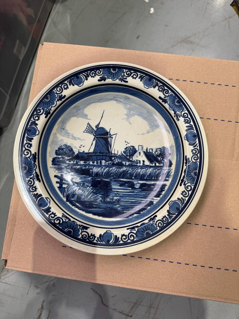 Delfts Blauw Heineken bord - 18 cm doorsnede, Ophalen of Verzenden