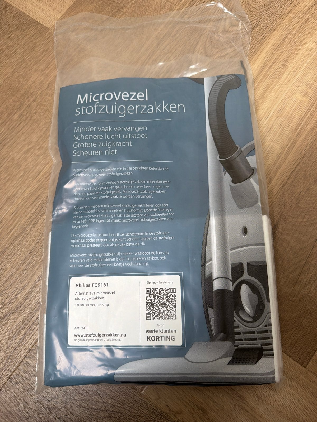8 microvezel stofzuigerzakken voor Philips FC9161, Stofzak, Philips, Nieuw, Ophalen of Verzenden