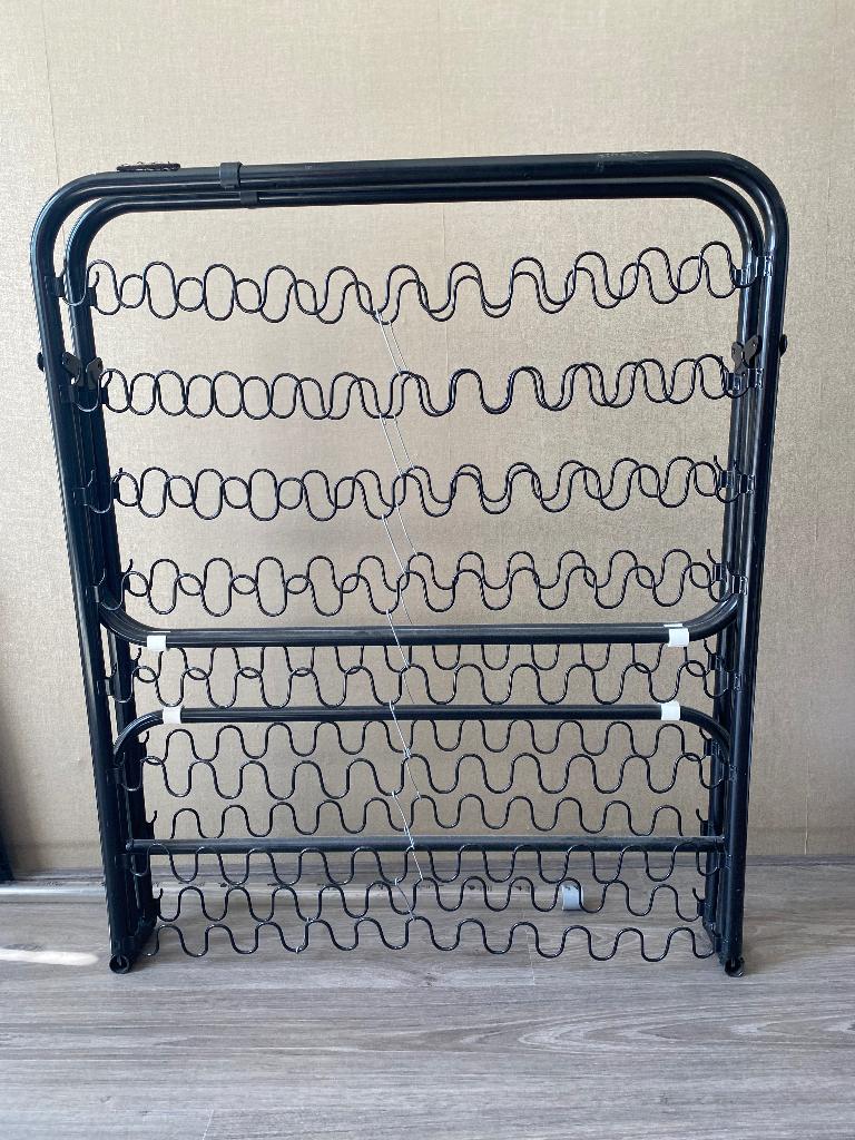 Opklapbed voor 1 persoon, Ophalen, Gebruikt, Eenpersoons, Zwart