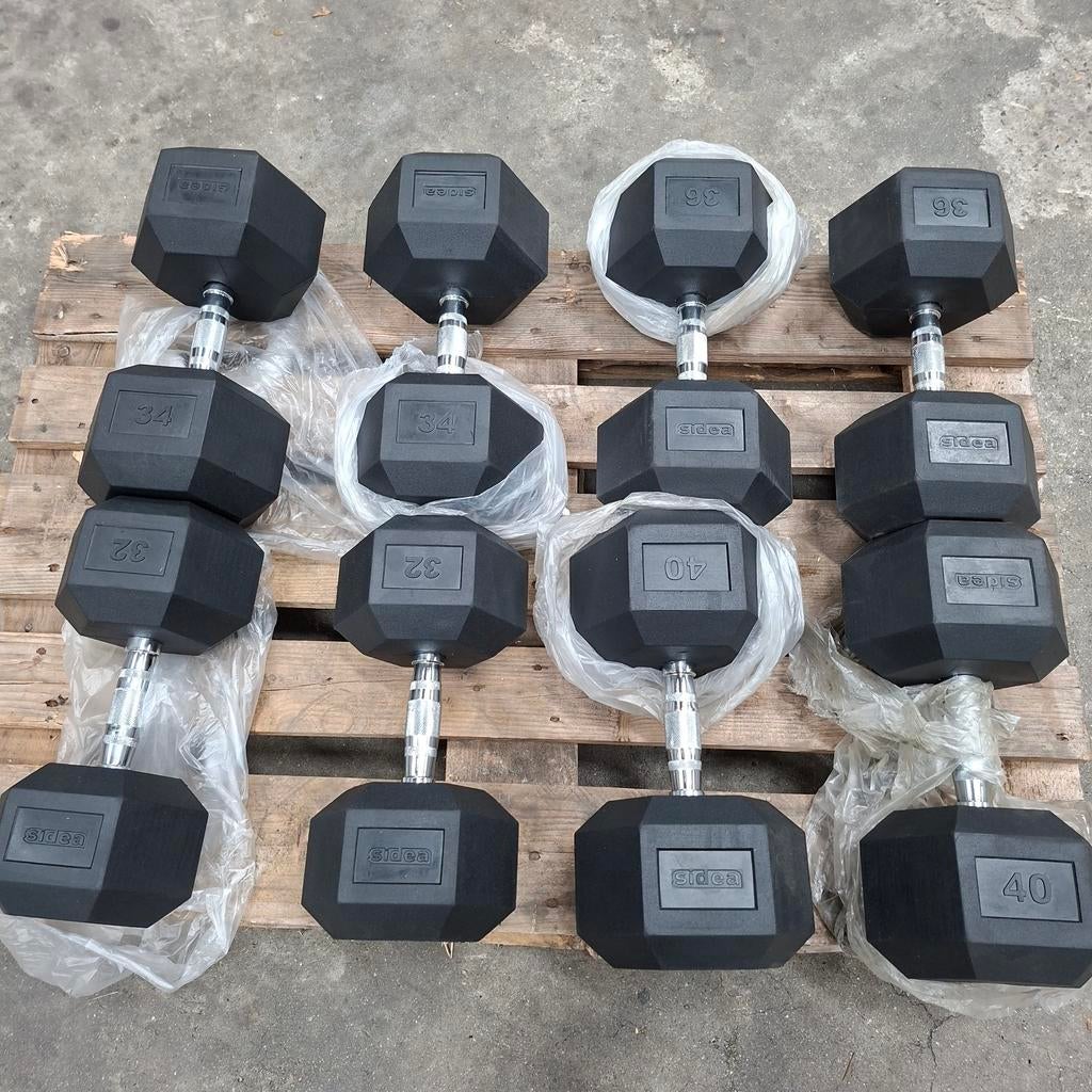 Nieuwe Hexa Sidea Dumbells  32 kilo tot 40 kilo, Sport en Fitness, Fitnessmaterialen, Ophalen, Nieuw, Dumbbell