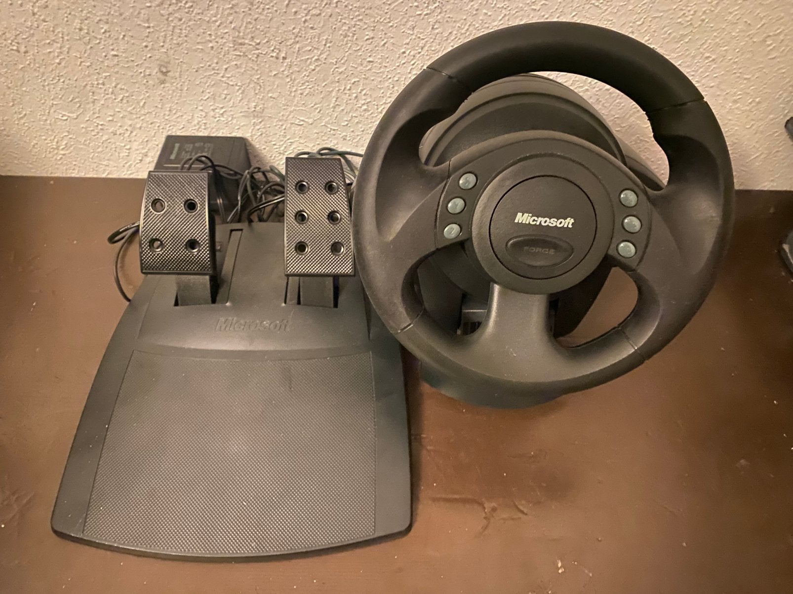 Microsoft stuurwiel set SideWinder Force Feedback Wheel, Ophalen of Verzenden, Zo goed als nieuw
