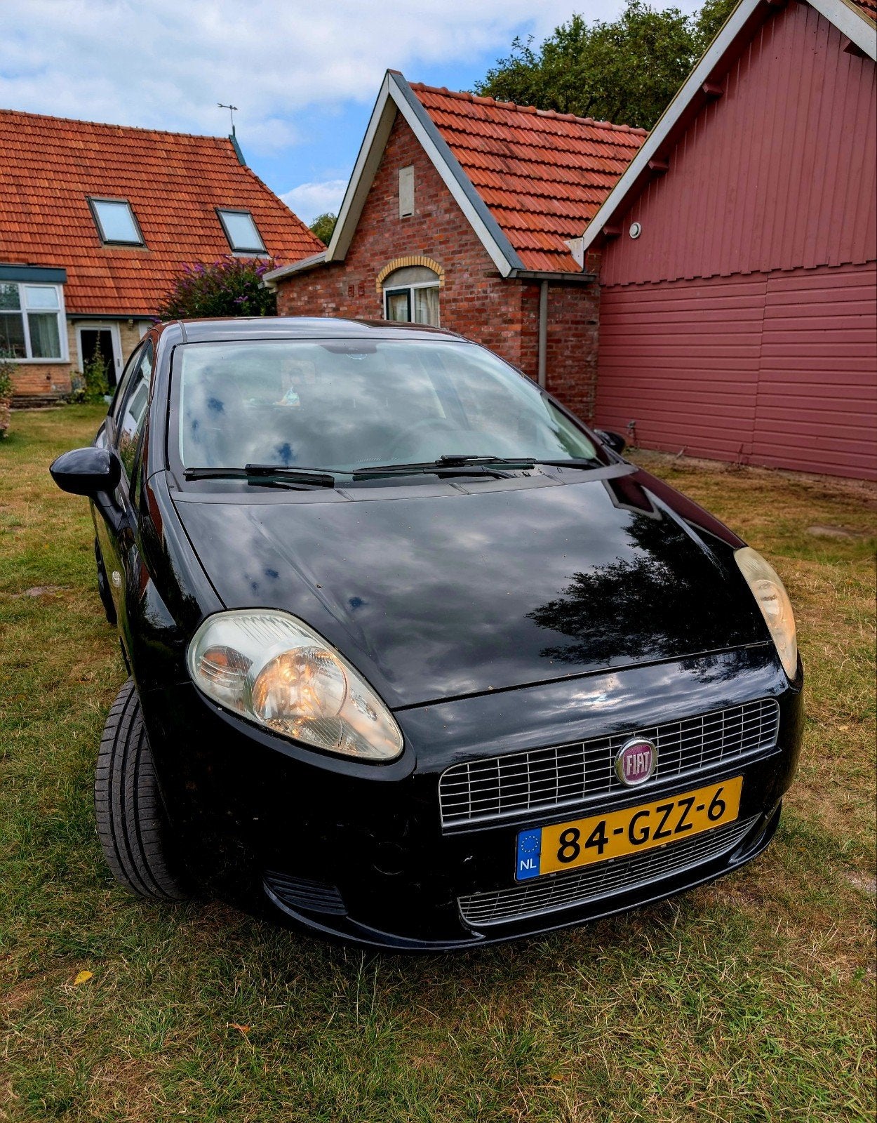 Fiat Punto 1.4 5DR 2008 Zwart, Voorwielaandrijving, 40 €/maand, 4 cilinders, 400 kg