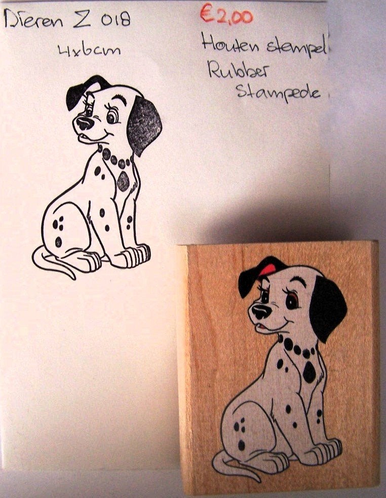 Dieren Z 018 Houten stempel, Hobby en Vrije tijd, Stempelen, Ophalen of Verzenden, Gebruikt, Houten stempel