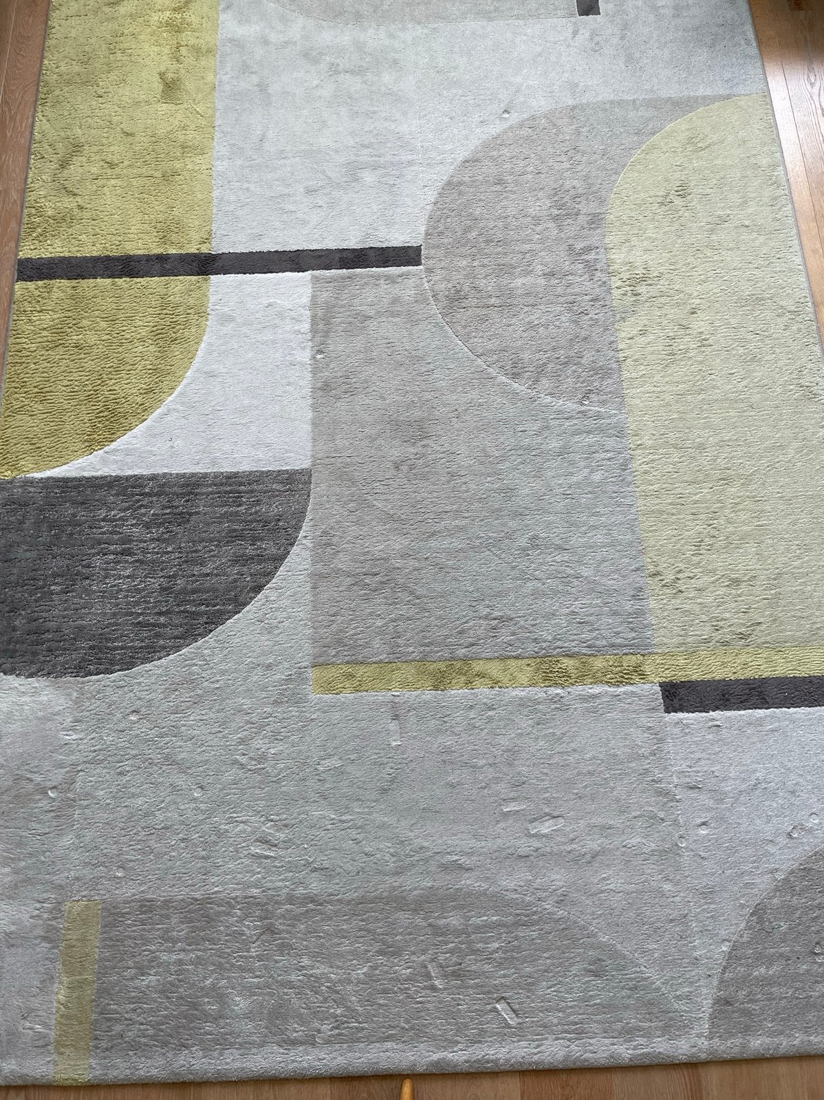Zuiver Hilton tapijt - Grijs/Geel - 200x290 cm, Ophalen, 200 cm of meer, Zo goed als nieuw, 200 cm of meer