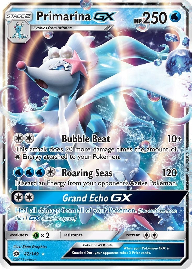 Sun & Moon Series » Sun & Moon » Primarina-GX 42/149, Ophalen of Verzenden, Nieuw, Losse kaart