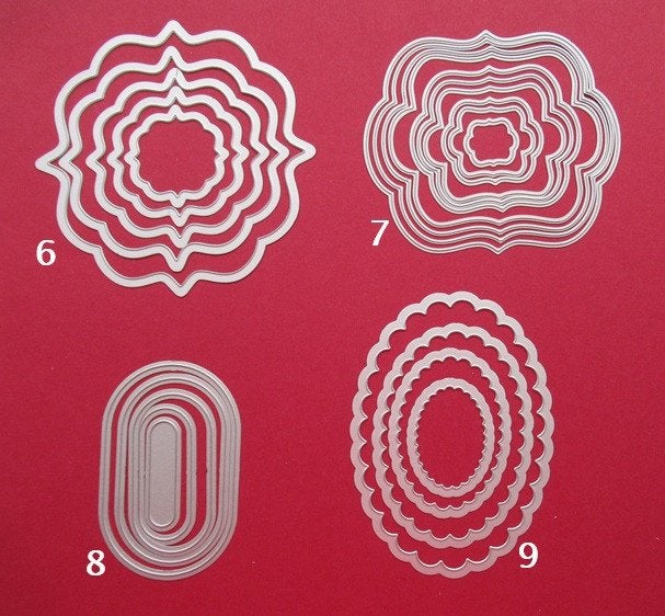 Sizzix snijmallen 6 tm 9, Ophalen of Verzenden, Zo goed als nieuw, Overige thema's, Pons of Mal