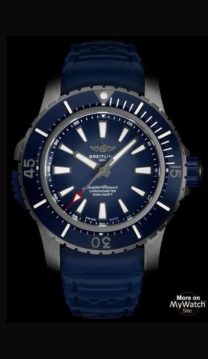 Breitling Superocean Titanium Aut. 48mm - Zo goed als nieuw, Staal, Breitling, Polshorloge, Kunststof