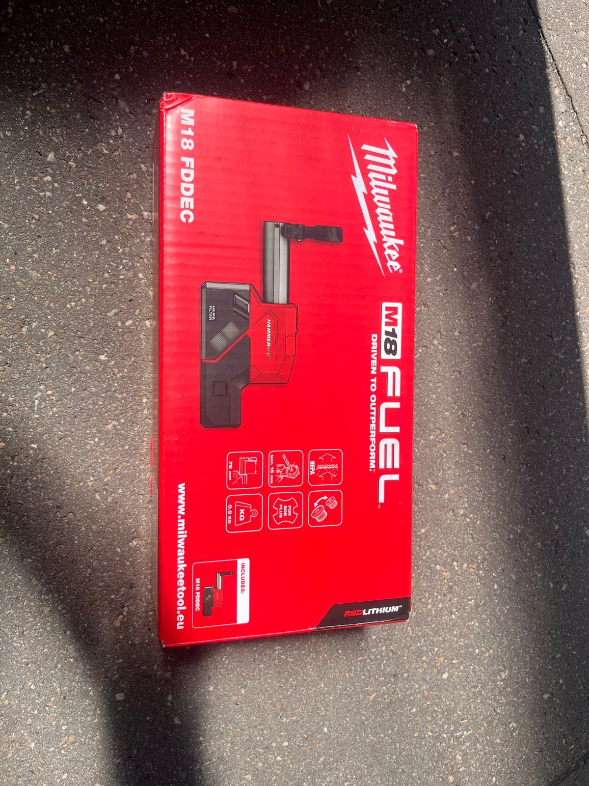 Milwaukee M18 FDDEC FUEL stofafzuiging, Ophalen of Verzenden, Nieuw, 600 watt of meer, Boor- en/of Breekhamer