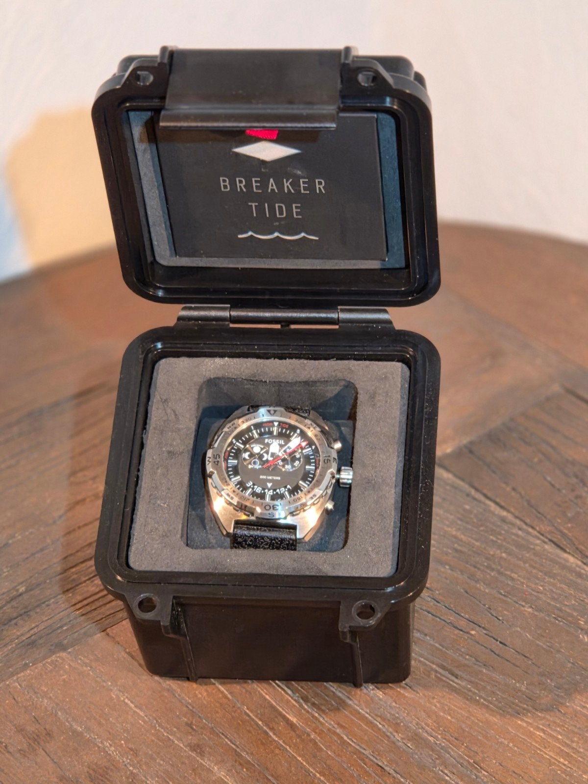 Fossil Breaker Tide duik horloge 200mtr CH3011, Staal, Polshorloge, Nieuw, Kunststof