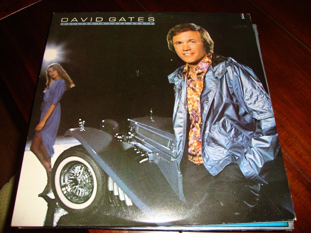 LP David Gates / Falling in love again (1980), Cd's en Dvd's, LP, Gebruikt, Pop, Ophalen of Verzenden