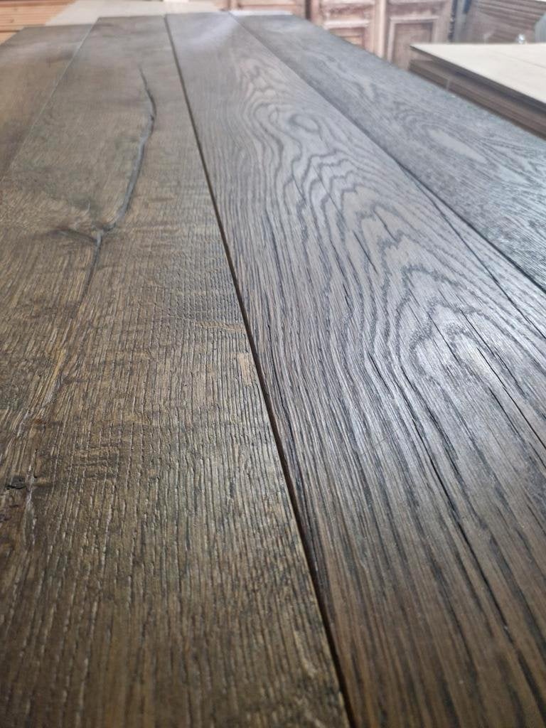 EIKEN VLOER LEGKLAAR HOJTEN VLOEREN ANTIEKE VLOERDELEN!, Ophalen of Verzenden, Nieuw, 75 m² of meer, Parket