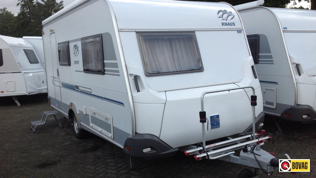 Knaus Sport 450 FS met Mover, Caravans en Kamperen, Rondzit, Overige typen, Knaus, Tot en met 4