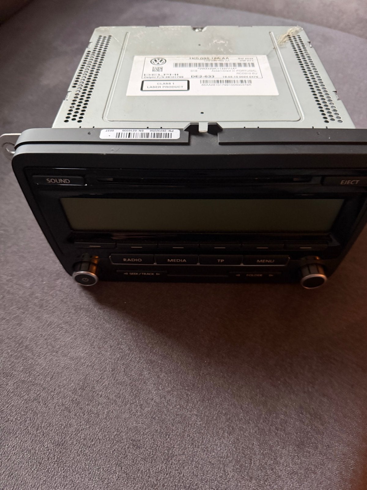 VW RCD310 Radio CD-speler - Origineel Delphi, Auto diversen, Ophalen, Gebruikt