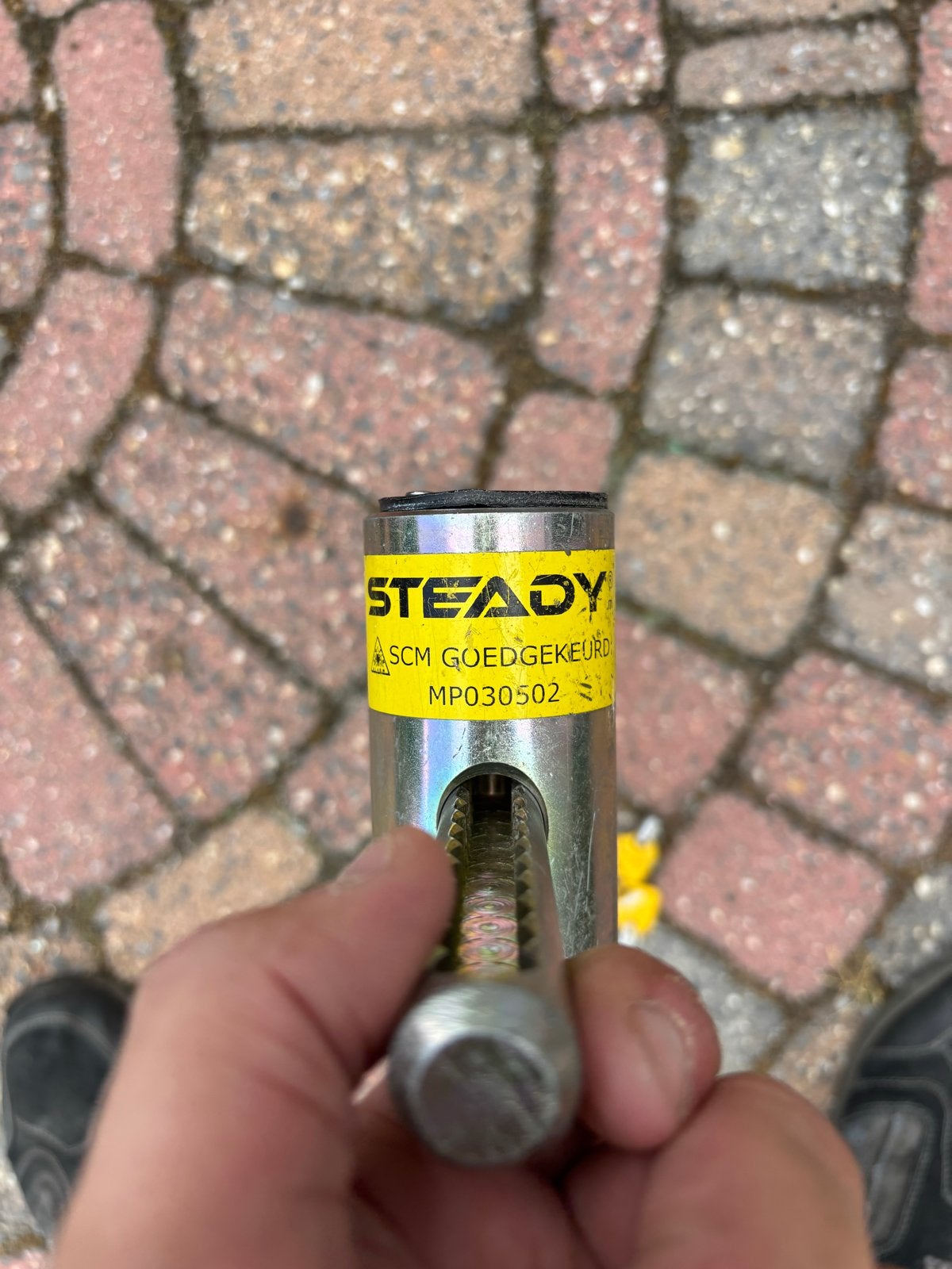 Steady staafwielklem SCM goedgekeurd voor stalen velg, Auto diversen, Ophalen of Verzenden, Gebruikt