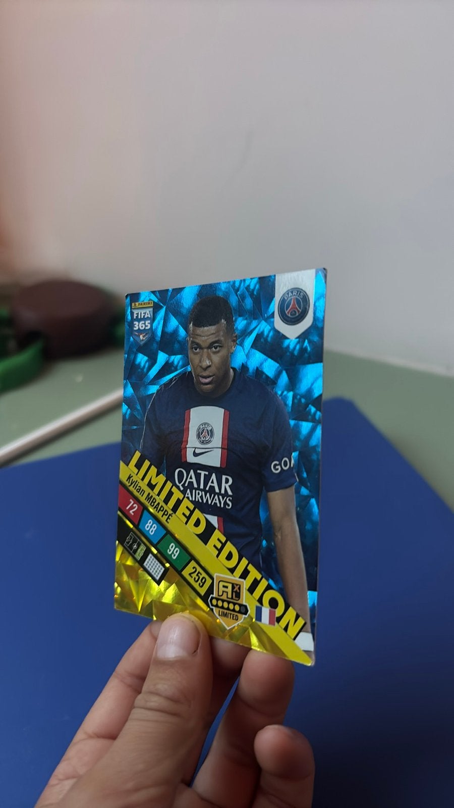 FIFA 365 Adrenalyn XL Kylian Mbappé Limited Edition kaart, Ophalen of Verzenden, Zo goed als nieuw, Buitenlandse clubs, Spelerskaart