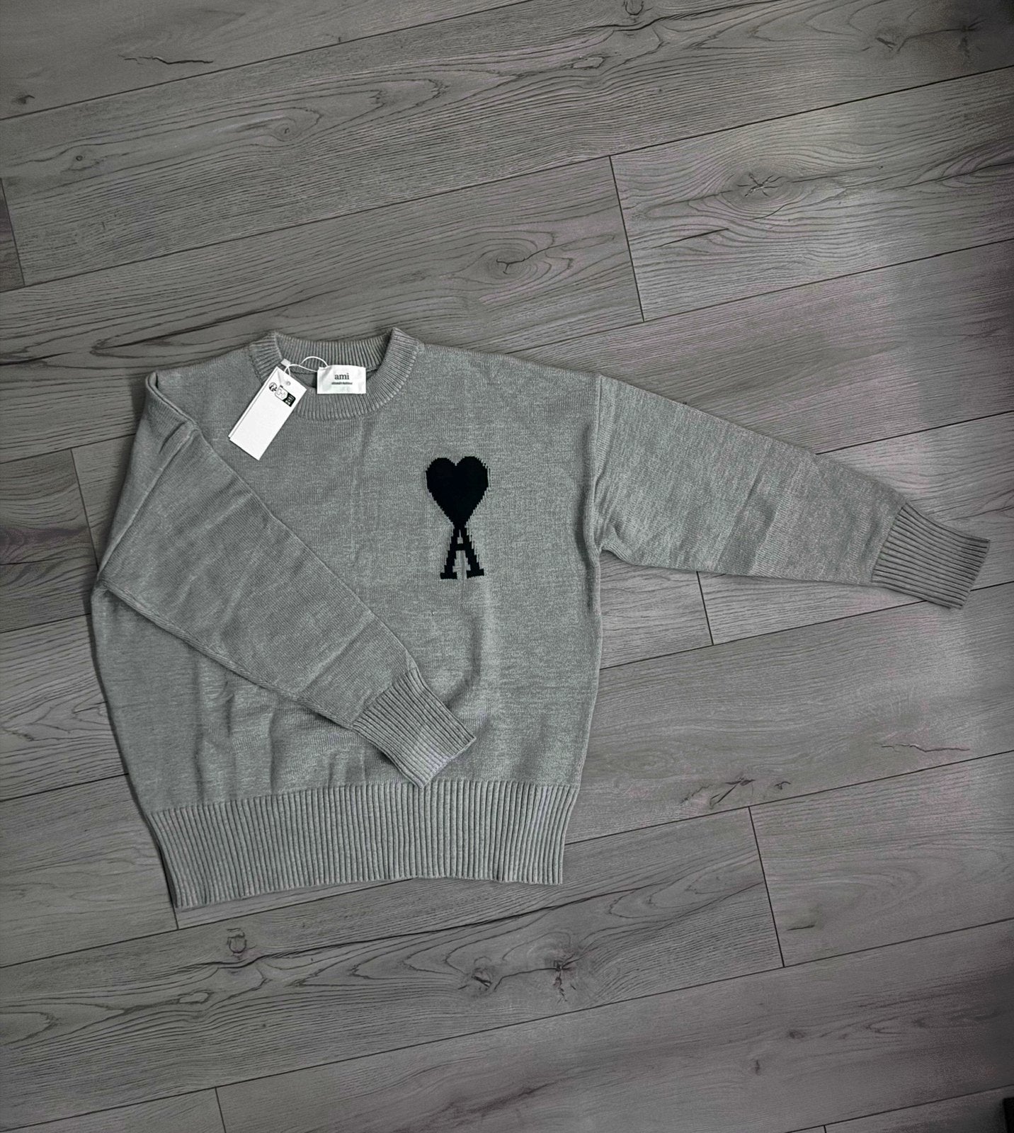 Ami paris sweater, Kleding | Heren, Truien en Vesten, Ophalen of Verzenden, Nieuw, Maat 48/50 (M), Grijs