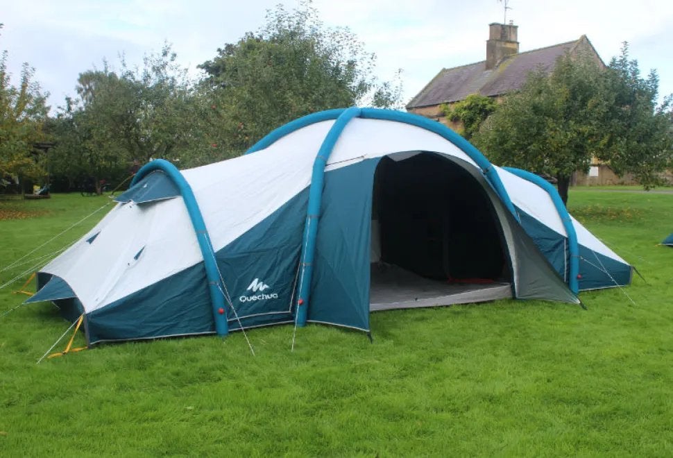 Quechua Air Seconds 8.4 Fresh & Black 8 persoons tent+luifel, Ophalen of Verzenden, Zo goed als nieuw