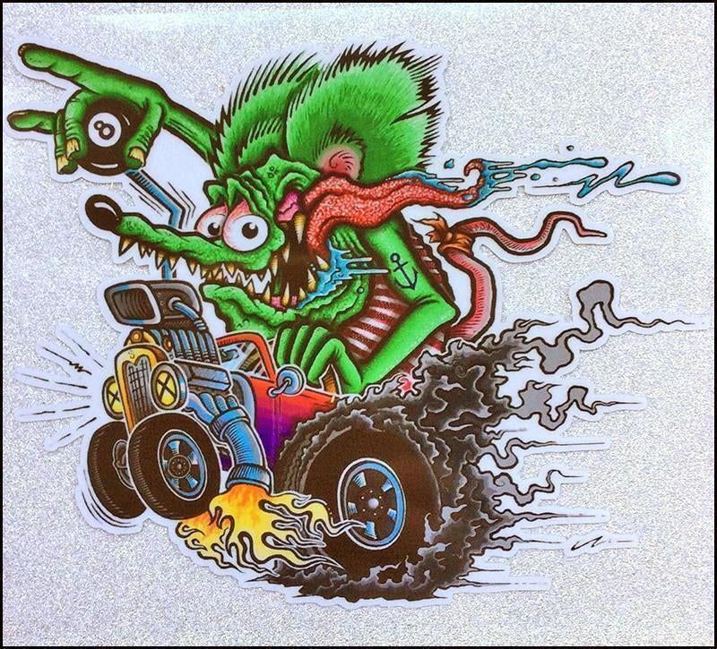 RAT FINK Vinyl Waterproof Motor Sticker ratfink decal, Ophalen of Verzenden