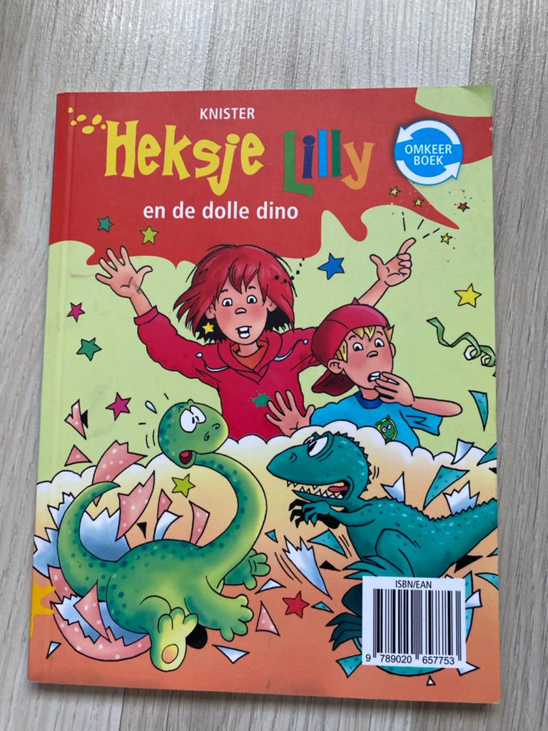 Heksje Lilly omkeerboek: Dinos en Feestje, Ophalen of Verzenden, Zo goed als nieuw, Fictie algemeen