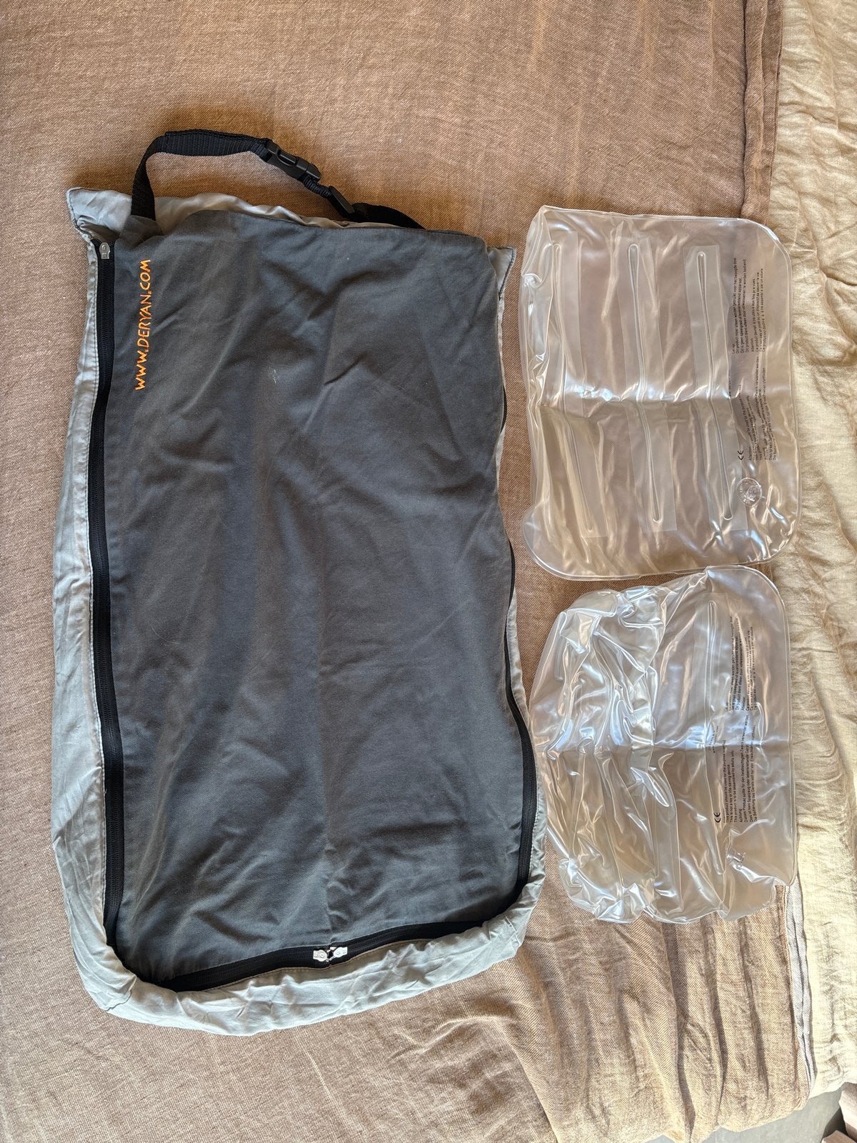 Deryan AirTraveller baby reiskussen met matras, Ophalen of Verzenden, Gebruikt, Overige typen