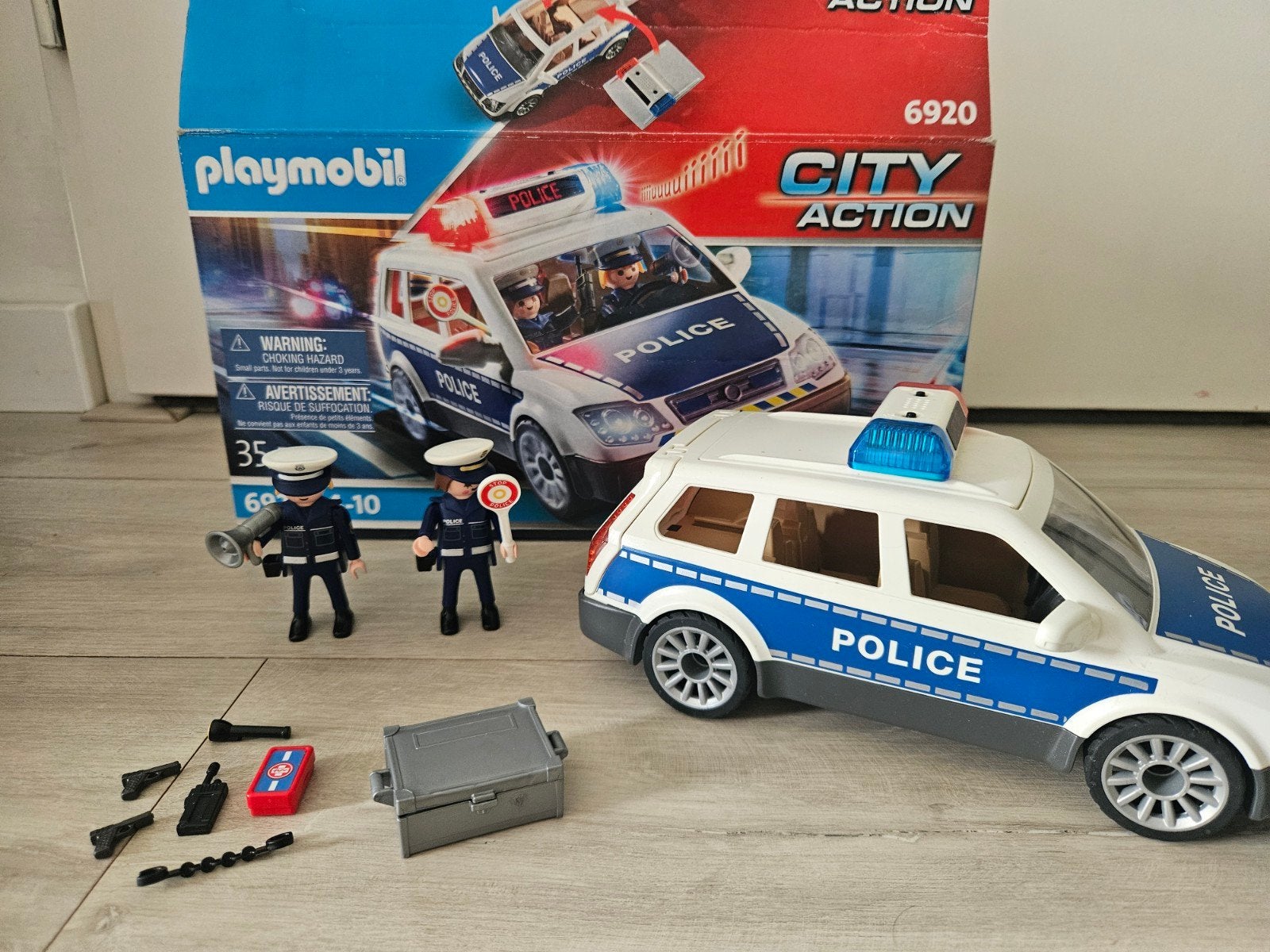 Playmobil City Action Politieauto Set 6920 Compleet, Ophalen of Verzenden, Zo goed als nieuw, Complete set, Voertuig
