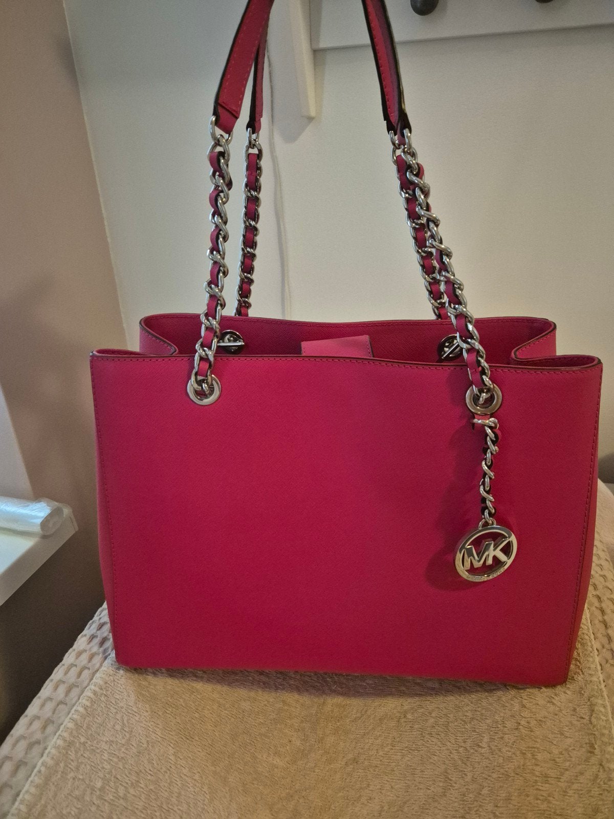 Michael Kors roze tas niet beschadigd, Sieraden, Tassen en Uiterlijk, Ophalen, Zo goed als nieuw, Roze, Handtas