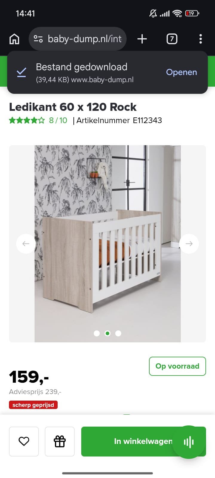 Baby ledikant Baby bed uitstekende staat, Kinderen en Baby's, Ophalen, Zo goed als nieuw, Jongetje of Meisje