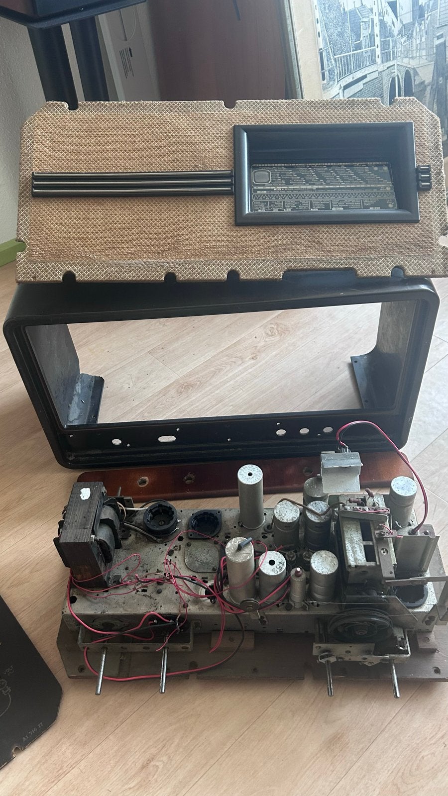 Philips 494A Radio (defect, zonder buizen), Ophalen of Verzenden