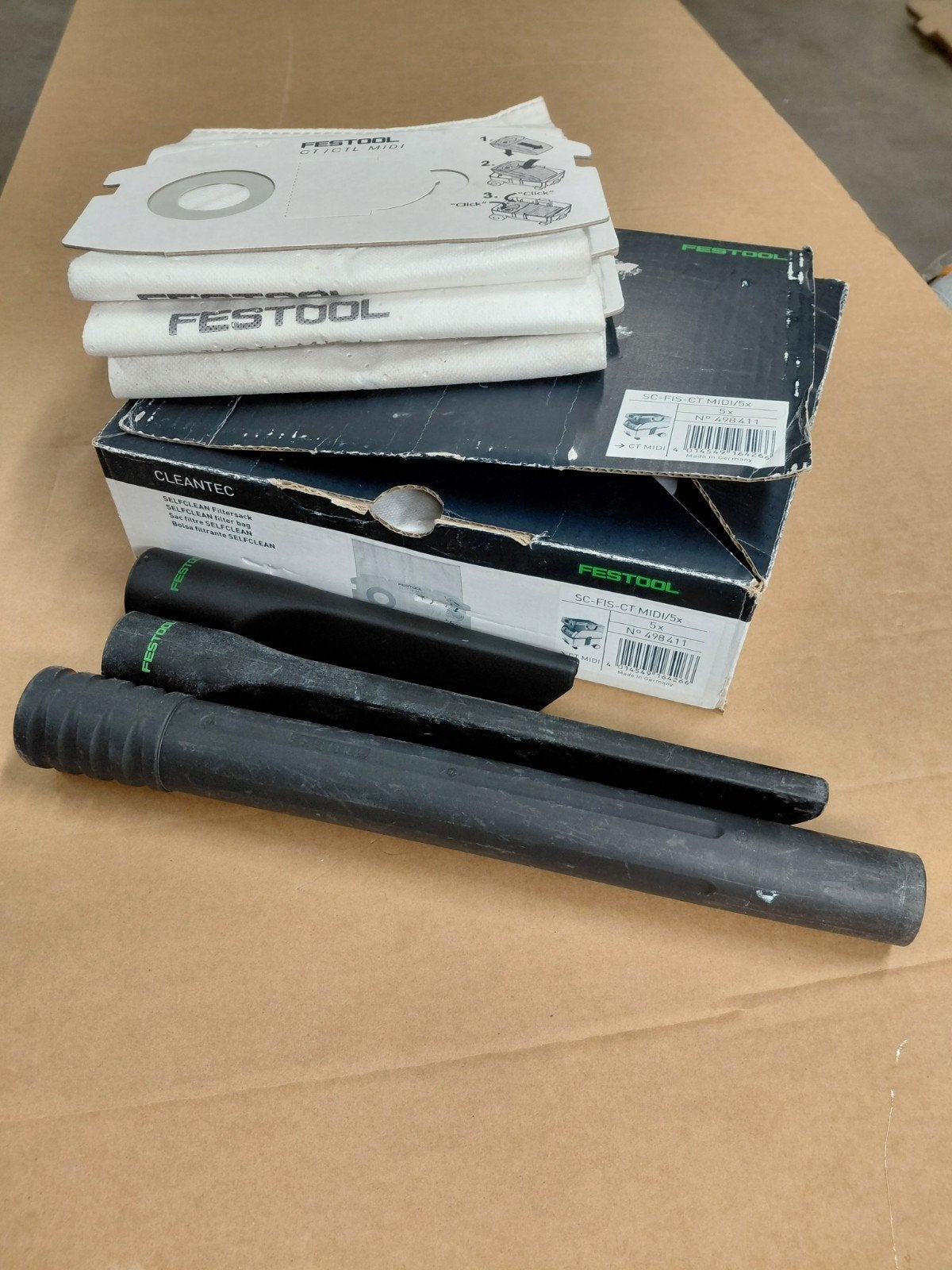 Festool 8 stofzuiger zakken SC-FIS-CT MIDI + accessoires, Ophalen of Verzenden, Nieuw