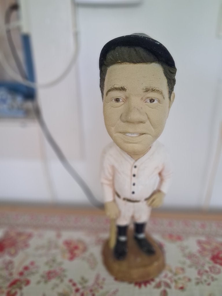Babe Ruth Bobblehead - Honkbal Legende , gemerkt in sokkel, Ophalen of Verzenden, Gebruikt, Honkbal, Overige typen