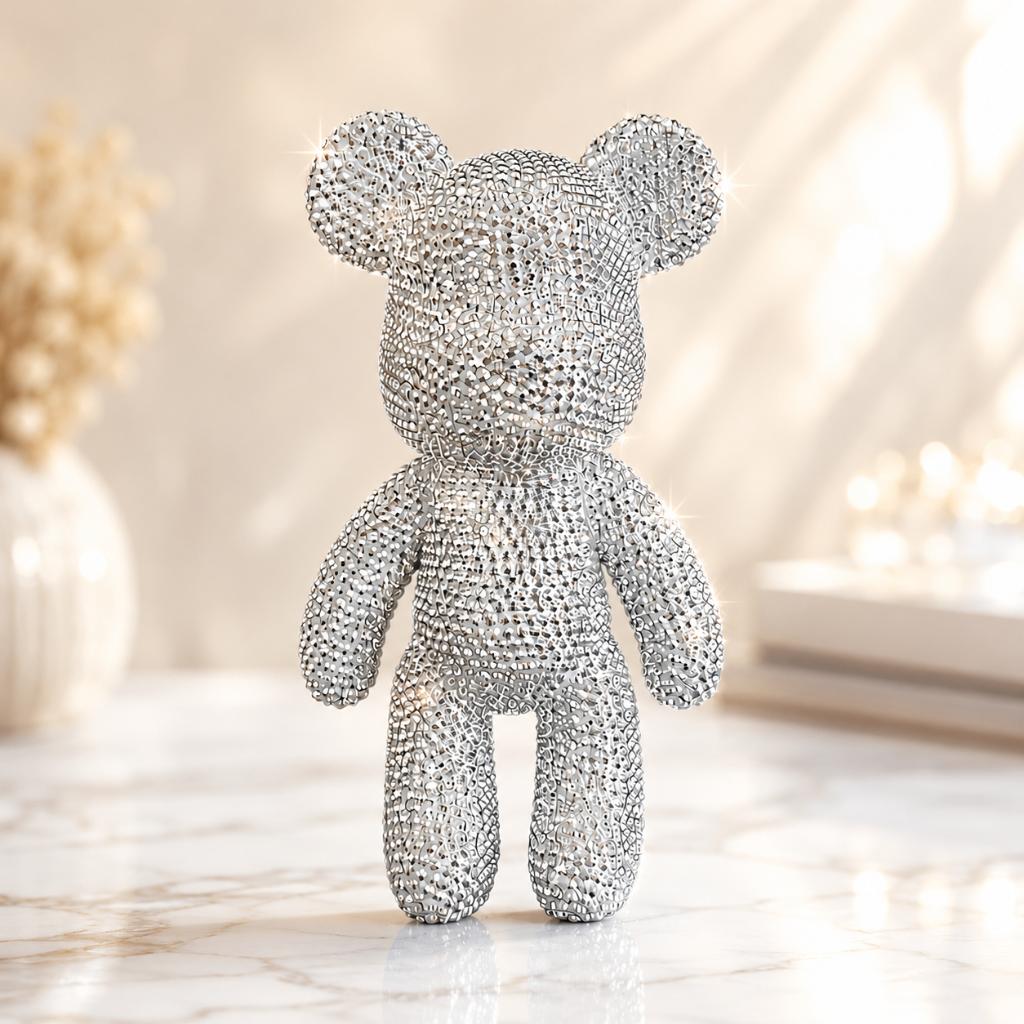 Diamanten Bearbrick, Verzamelen, Poppetjes en Figuurtjes, Ophalen of Verzenden, Nieuw