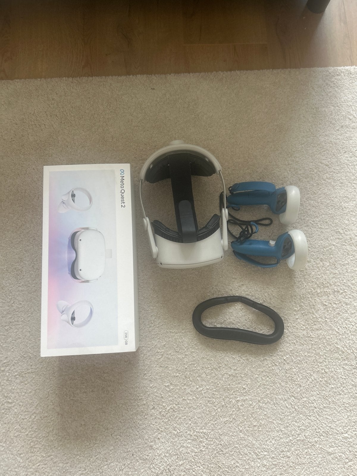 Meta Quest 2 VR-bril met 256 GB opslag en accessoires, Ophalen of Verzenden, Gebruikt, VR-bril, Overige platformen